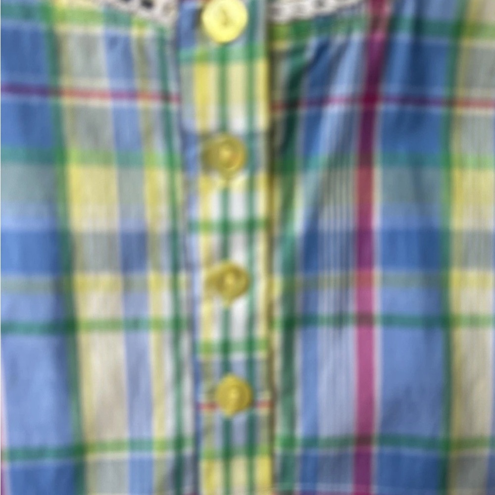 ANTHONY RICHARDS Nightgown House Dress Large Multicolor Plaid Sleeveless NWOT - Picture 4 of 8